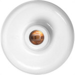 Plafon Decorativo Ilumi Branco 60W 1609 - Kit C/10 Pecas