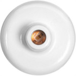 Plafon Decorativo Ilumi Branco 60W 1609 - Kit C/10 Pecas