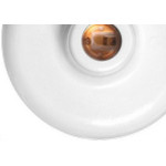 Plafon Decorativo Ilumi Branco 60W 1609 - Kit C/10 Pecas