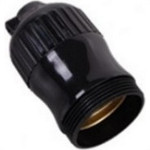 Soquete Sem Chave Ilumi Com Borne Latao Preto 1600 - Kit C/10 Pecas