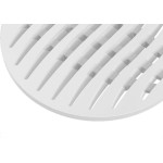 Grelha Plastica Redonda Branca Tigre 10X10Cm