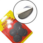 Feltro Adesivo Overtime Redondo 45Mm Com 4 Pecas - Kit C/12 Cartelas