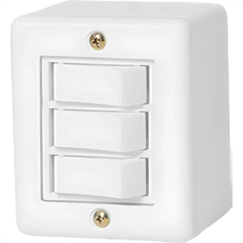 Sistema Box Ilumi 3 Simples 6A. Bege - 6119