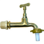 Torneira Jardim Metal Amarela Bognar 1130 Longa - 1/2'' E 3/4''