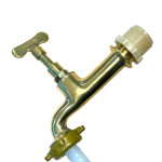 Torneira Jardim Metal Amarela Bognar 1130 Longa - 1/2'' E 3/4''