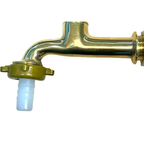 Torneira Jardim Metal Amarela Bognar 1130 Longa - 1/2'' E 3/4''
