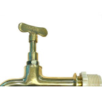 Torneira Jardim Metal Amarela Bognar 1130 Longa - 1/2'' E 3/4''