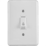 Conjunto Ilumi Stylus Branco Com Placa 1 Tecla Campainha - 2013