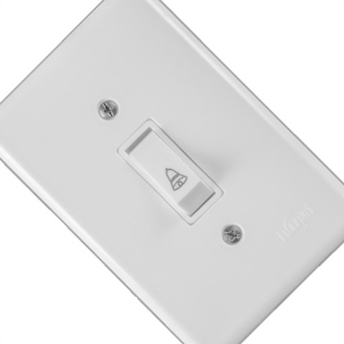 Conjunto Ilumi Stylus Branco Com Placa 1 Tecla Campainha - 2013