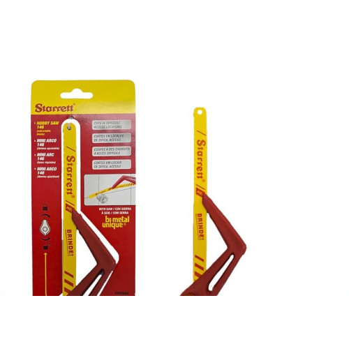 Arco De Serra Mini Starrett Com Serra Aco Rapido/Flex