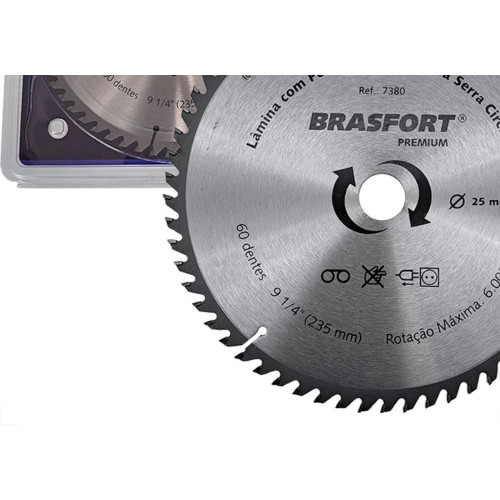 Serra Circular Widea Brasfort/Premium 9.1/4''X 60 Dentes X 25Mm