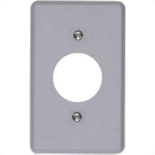 Placa Conjunto Ilumi Cinza 4X2 - Tomada Redonda 1348
