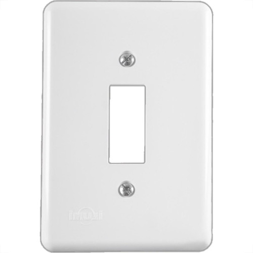 Placa Conjunto Ilumi Stylus Branco 4X2 - 1 Interruptor - 2049