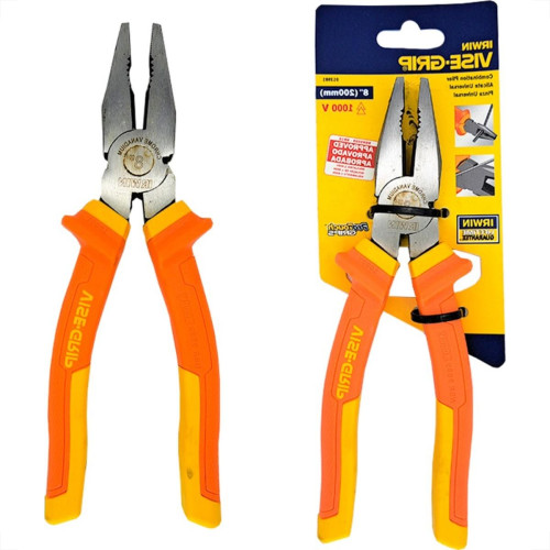 Alicate Universal Irwin Profissional Cromo Vanadio 8'' 1000V. 13981