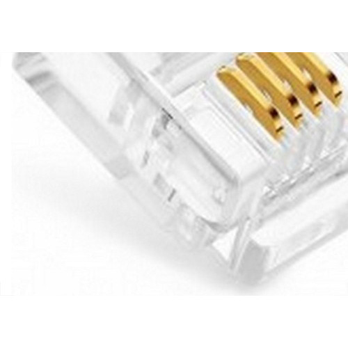 Plug Modular Para Telefonia Rj11 (6X4) - Kit C/10 Pecas