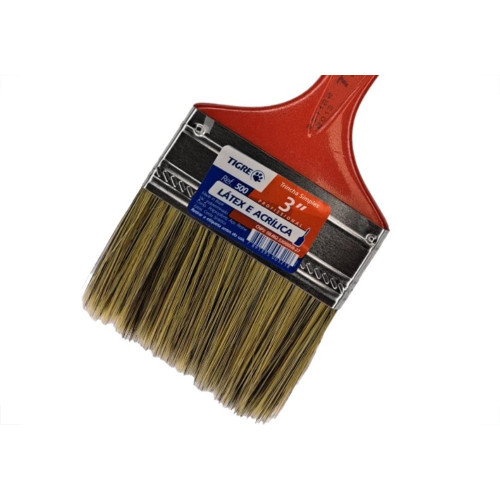 Pincel Trincha Pintura Tigre Ref.500 Tam.G 3'' - Kit C/12 Pecas