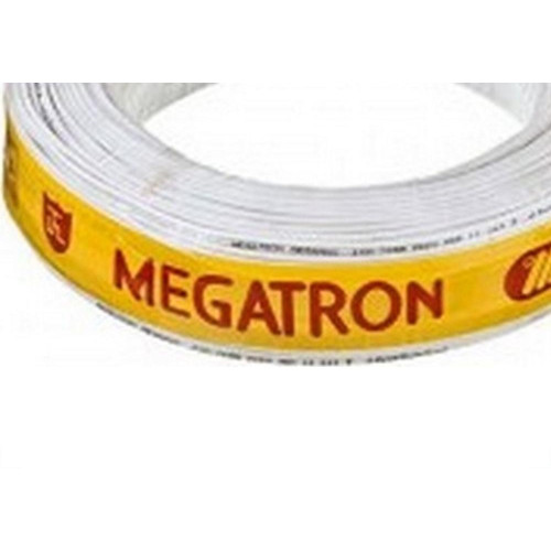 Fio Antena Coaxial Celular Megatron 67% Rg-06 Branco - 100M