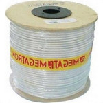 Fio Antena Coaxial Celular Megatron 67% Rg-06 Branco - 300M