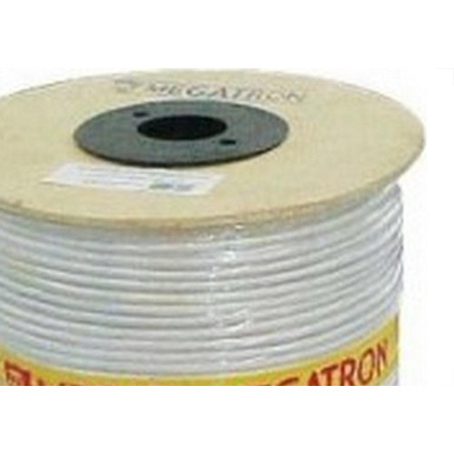 Fio Antena Coaxial Celular Megatron 67% Rg-06 Branco - 300M