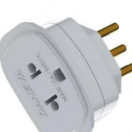 Pino Adaptador Daneva Universal 2 Polos+Terra 10A. Antigo/Novo 1661 - Kit C/12 Pecas