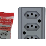 Tomada Barra Interneed 2 Polos +Terra Cinza 20A. Tripla