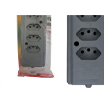 Tomada Barra Interneed 2 Polos +Terra Cinza 20A. Quintupla