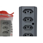 Tomada Barra Interneed 2 Polos +Terra Cinza 20A. Quintupla