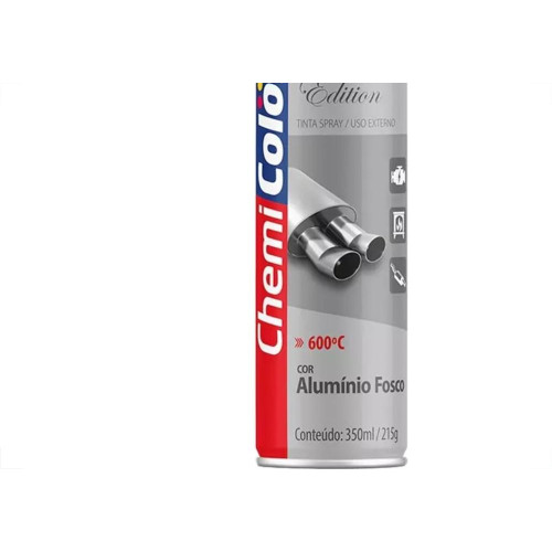 Spray Chemicolor Alta Temperatura Aluminio 350Ml/215G.