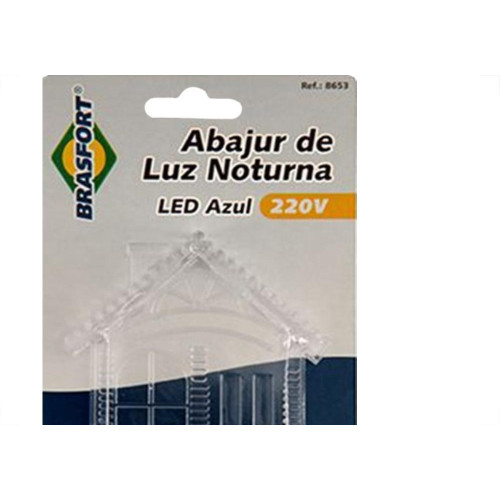 Luz Noturna Brasfort Casa Led Branca 127V. - 8687