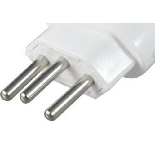 Pino Macho Daneva 2 Polos+Terra 10A. Branco 1594 - Kit C/12 Pecas