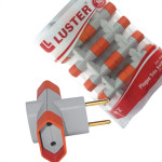Pino 3 Saidas Luster 2 Polos 10A. Cinza/Laranja - 2041 - Kit C/10 Pecas