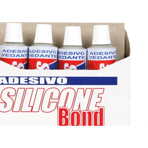 Silicone Bond Garin Bisnaga Incolor 50G. - Kit C/12 Pecas