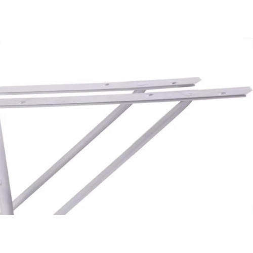 Suporte Prateleira Mao Francesa Overtime Leve 20Cm Branco - Kit C/12 Pecas