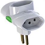 Pino 3 Saidas Daneva 2 Polos+Terra 10A. 1676 - Kit C/12 Pecas
