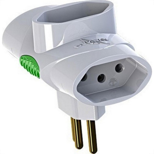Pino 3 Saidas Daneva 2 Polos+Terra 10A. 1676 - Kit C/12 Pecas