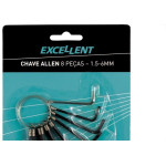 Chave Allen Jogo Excellent 1,5 A 6Mm Com 8 Pecas - 5Nr