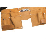 Cinto Para Ferramentas Excellent Com 11 Bolsos Couro - 9Ft