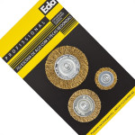 Escova De Aco Circular Eda Jogo Com 3 Pecas Com Haste - 7Gj