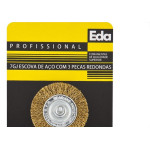 Escova De Aco Circular Eda Jogo Com 3 Pecas Com Haste - 7Gj