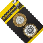 Escova De Aco Circular Eda Jogo Com 2 Pecas Com Haste - 7Gk