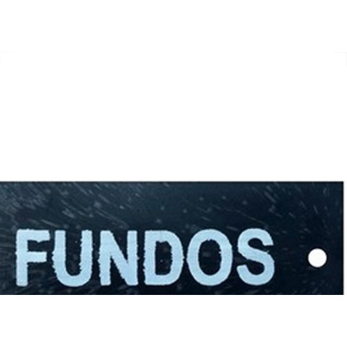 Letra Retangular Pvc ''Fundos'' Caiado - Kit C/25 Pecas