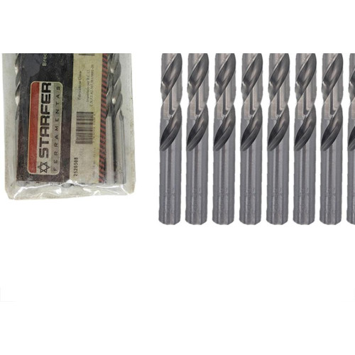 Broca Aco Rapido Starfer D 13/64'' - Kit C/10 Pecas