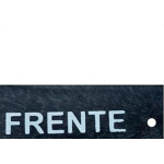 Letra Retangular Pvc ''Frente'' Caiado - Kit C/25 Pecas