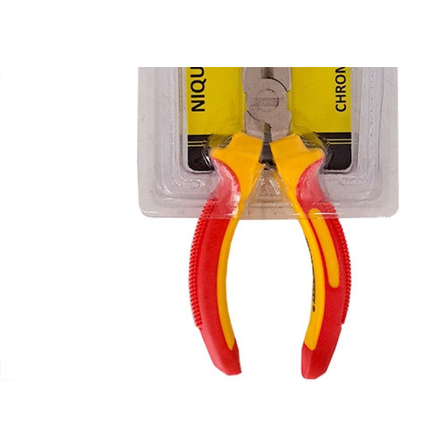Alicate Bico Meia Cana Thompson Cromo Vanadio Profissional Niquelado 6'' - Kit C/6 Pecas