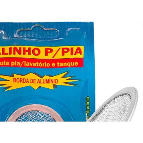 Ralinho Para Pia E Lavatorio Zincado Overtime Azul - Kit C/12 Pecas