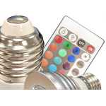 Lampada Dicroica Led Aiha Color E-27 Com Controle Soquete E-27