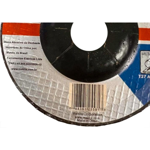 Disco Desbaste Makita - 4.1/2''X1/4''X7/8'' - D-19831 - Kit C/5 Pecas