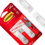 Gancho 3M Command Pequeno 450G Branco Com 2 Pecas