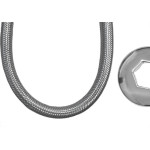 Engate Flexivel Malha Inox Alta Pressao Censi 40Cm - 7545