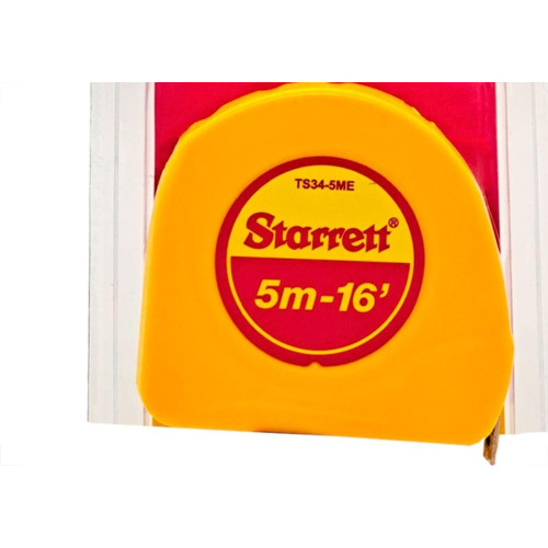 Trena Starrett Amarela Com Trava 5Mx16Mm - Kts34-5Me-S